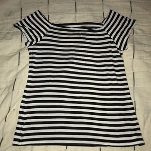 Striped off the shoulder